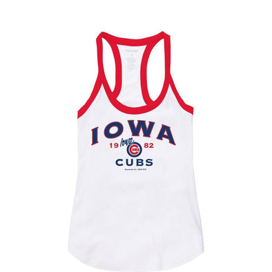 Iowa Cubs Women's Red Ringer Tank