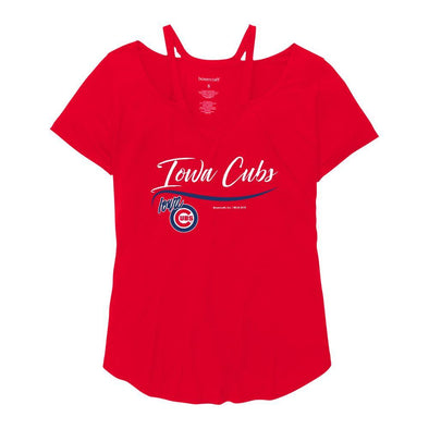 Iowa Cubs Women's Moxie Tee, Red