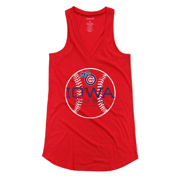 Iowa Cubs Women's At Ease Tank, Red