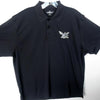 Harrisburg Senators Men's Polo - Navy with Mayfly Logo