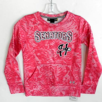 Harrisburg Senators Girls Pink Under Armour Crew Fleece