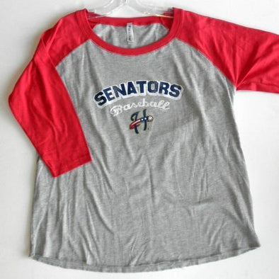 Harrisburg Senators Ladies Curvy Fit Raglan Tee