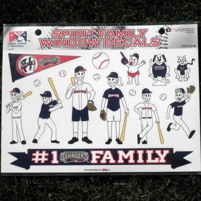 Harrisburg Senators Spirit Family Window Decals