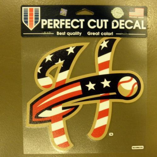 Harrisburg Senators Stars & Stripes "H" Logo Die Cut Decal