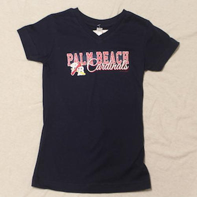 Palm Beach Cardinals PB CARDINAL GIRLS KIRSTY VNECK TEE