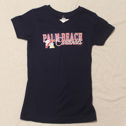 Palm Beach Cardinals PB CARDINAL GIRLS KIRSTY VNECK TEE