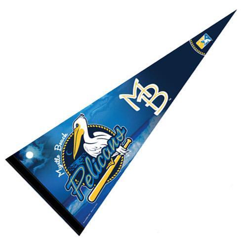 MYRTLE BEACH PELICANS WINCRAFT PREMIUM FELT PENNANT
