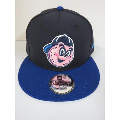Trenton Thunder NEC 950 Pork Roll Slice Navy/Royal Logo Snapback Cap