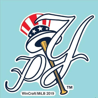 Pulaski Yankees Car Decal - Hat Logo