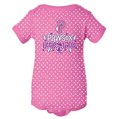 Pawtucket Red Sox PawSox Polka Dot Proper Bodysuit