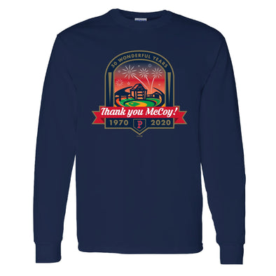 Pawtucket Red Sox Navy Thank You McCoy Longsleeve Tee