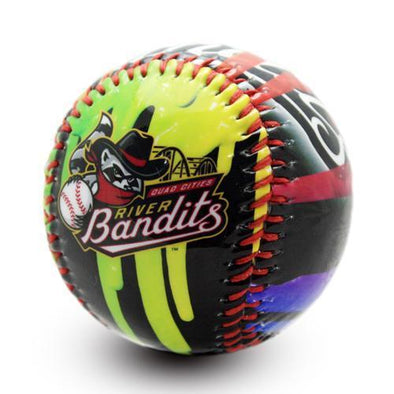 Quad Cities River Bandits Paint Drip Ball