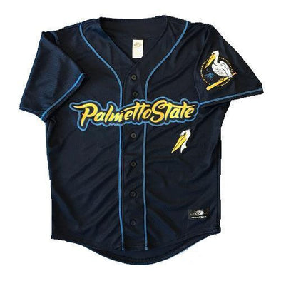 MYRTLE BEACH PELICANS OT SPORTS NAVY PALMETTO STATE PELICANS REPLICA JERSEY