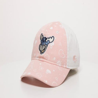 Wilmington Blue Rocks Toddler Pink/White Hearts Cap