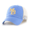 Myrtle Beach Pelicans 47 BRAND PERIWINKLE BLUE STAMPER STRETCH FIT CAP