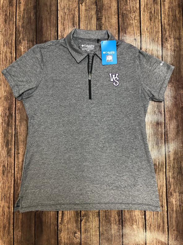 Columbia Women's Grey Zip Polo