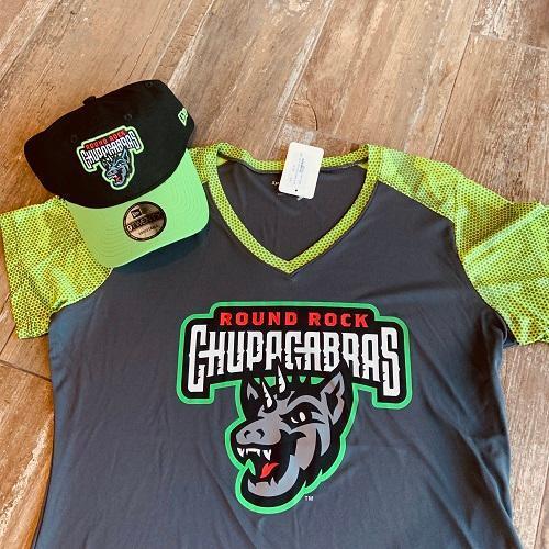 Round Rock Express Round Rock Chupacabras Women's Performance Gry/Lme Tee