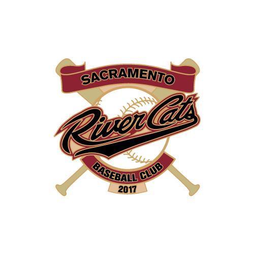 PIN CROSSED BATS 2017, SACRAMENTO RIVER CATS