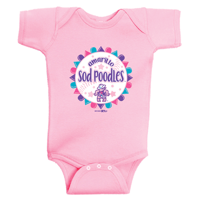 Amarillo Sod Poodles Pink Infant Gumdrop Bodysuit