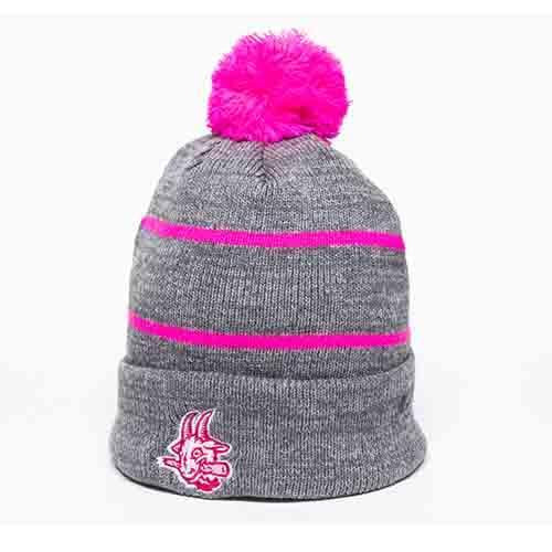 Hartford Yard Goats Pink and Grey Tonal Beanie