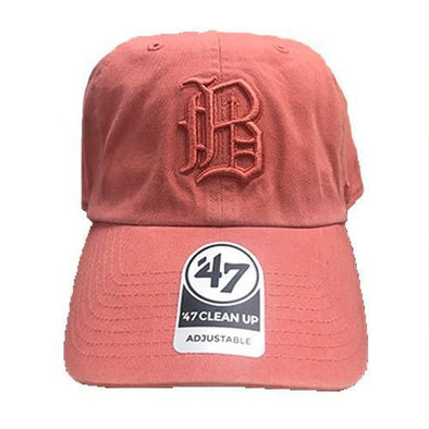 Birmingham Barons 47 Brand Hat - Light Red Monotone "B" Clean Up