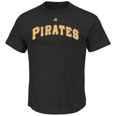 Indianapolis Indians Pittsburgh Pirates Black Wordmark Tee