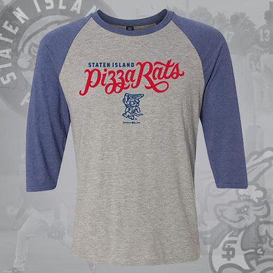 Staten Island Pizza Rats MV Sport Chef Logo Mason Tri-Blend Raglan