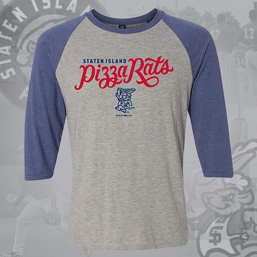 Staten Island Pizza Rats MV Sport Chef Logo Mason Tri-Blend Raglan