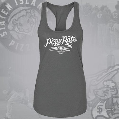 Staten Island Pizza Rats Bimm Ridder Grey Ladies Tank Top