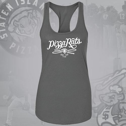 Staten Island Pizza Rats Bimm Ridder Grey Ladies Tank Top