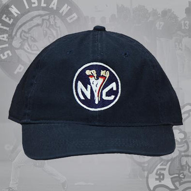 Staten Island Pizza Rats OC Sports Navy NYC Token Tuck Strap Adjustable Cap