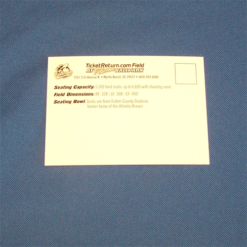 Myrtle Beach Pelicans CHOICE MARKETING POSTCARD