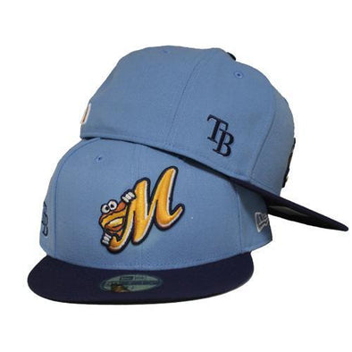 Montgomery Biscuits Official Powder Blue Affiliate Fitted Hat