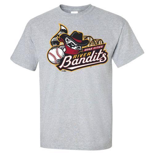 Quad Cities River Bandits Primary Logo T-Shirt