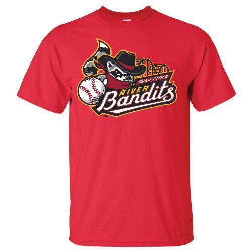 Quad Cities River Bandits Primary Logo T-Shirt