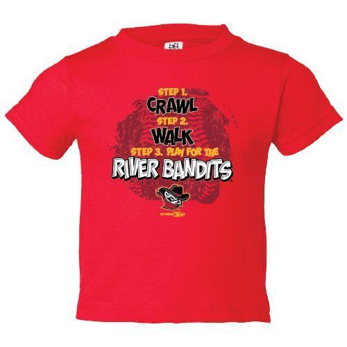 Quad Cities River Bandits Bimm Ridder Infant Crawl Tee