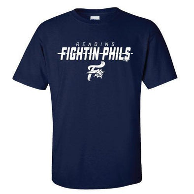 Reading Fightin Phils Fightins Navy Adult T-Shirt