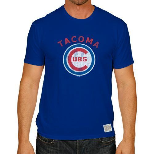 Tacoma Rainiers Royal Tacoma Cubs Retro Slub Tee