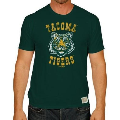 Tacoma Rainiers Green Tacoma Tigers Retro Tee