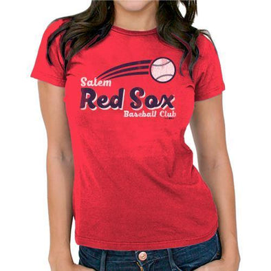 Salem Red Sox Retro Women's Basic Tee Red