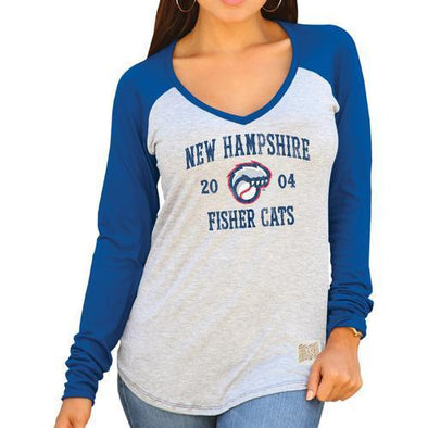 New Hampshire Fisher Cats Womens Rayon Raglan