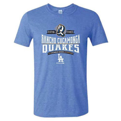 Rancho Cucamonga Quakes Heathered Royal Affiliate Tee