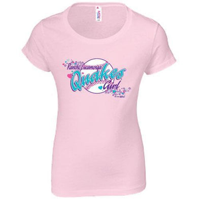 Rancho Cucamonga Quakes Youth Girls Rancho Cucamonga Quakes Girl Light Pink Tee