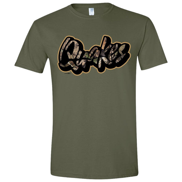Camo Quakes Script Tee
