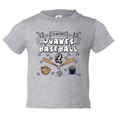 Rancho Cucamonga Quakes Quakes Toddler Sketch Oxford Tee
