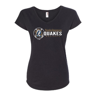 Quakes Ladies Twister Scoop Neck