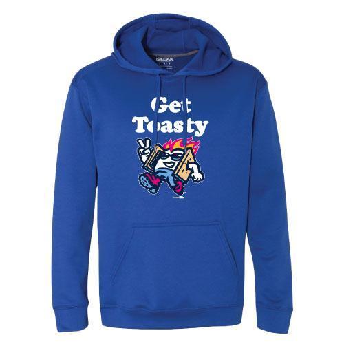 Rocky Mountain Vibes Get Toasty Performance Royal Hoodie