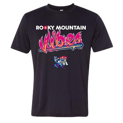 Rocky Mountain Vibes Black Performance T-Shirt