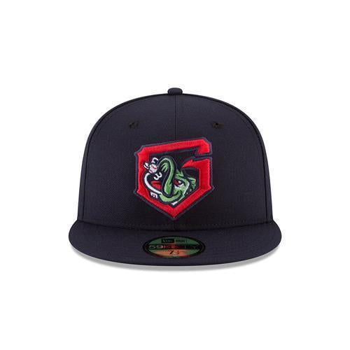 NEW ERA GWINNETT STRIPERS ON-FIELD ROAD 59FIFTY FITTED CAP