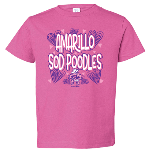 Amarillo Sod Poodles Raspberry Toddler Lesson Tee